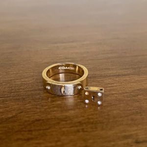 Broken Coach ring pieces as is